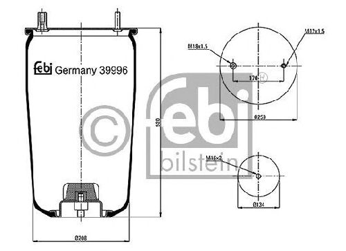 FEBI BILSTEIN 39996 - Boot, air suspension