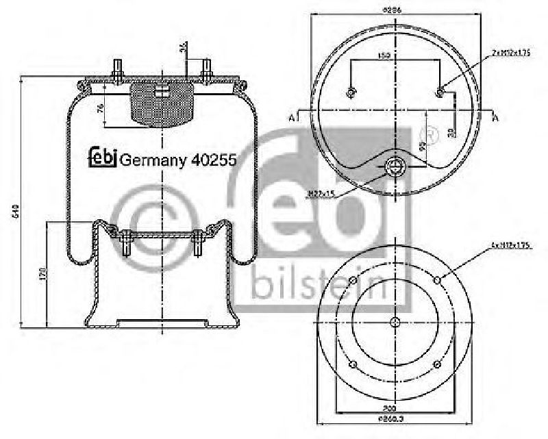 FEBI BILSTEIN 40255 - Boot, air suspension