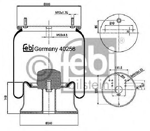 FEBI BILSTEIN 40256 - Boot, air suspension