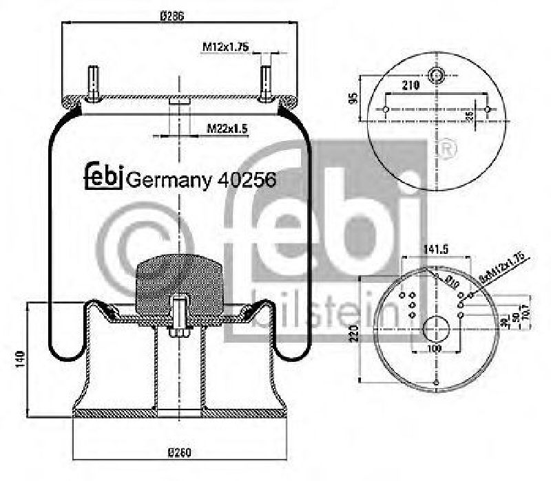 FEBI BILSTEIN 40256 - Boot, air suspension