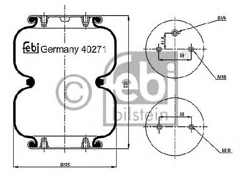 FEBI BILSTEIN 40271 - Boot, air suspension