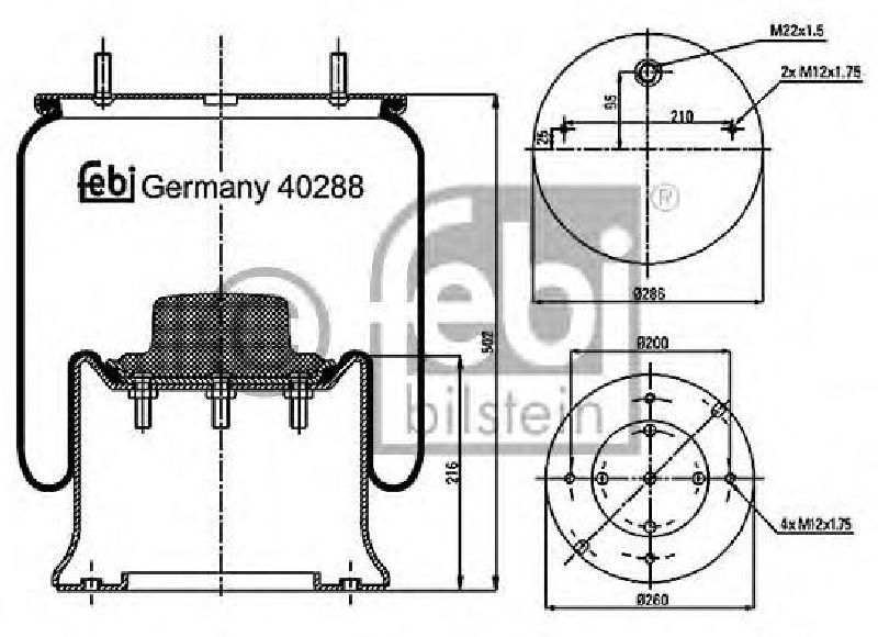 FEBI BILSTEIN 40288 - Boot, air suspension