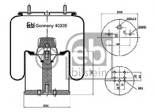 FEBI BILSTEIN 40328 - Boot, air suspension