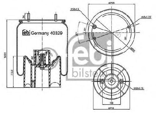 FEBI BILSTEIN 40329 - Boot, air suspension