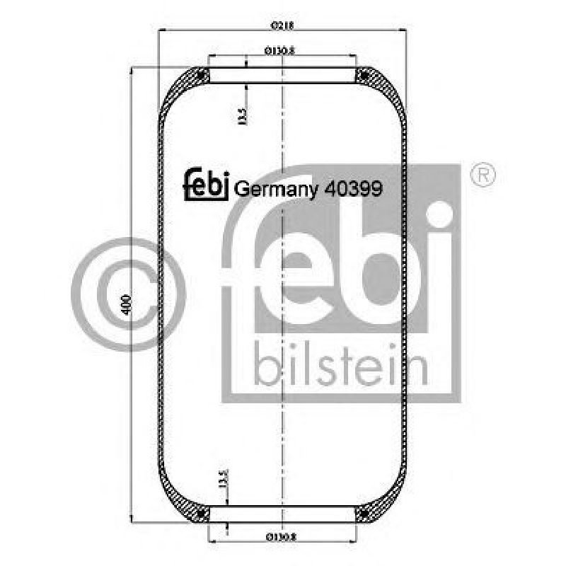 FEBI BILSTEIN 40399 - Boot, air suspension Rear Axle left and right VOLVO