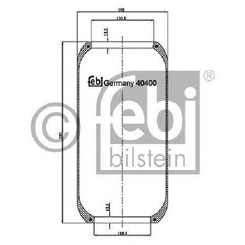 FEBI BILSTEIN 40400 - Boot, air suspension Front Axle left and right VOLVO