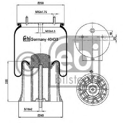 FEBI BILSTEIN 40433 - Boot, air suspension