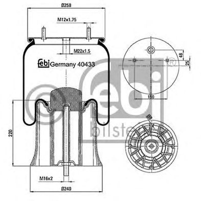 FEBI BILSTEIN 40433 - Boot, air suspension