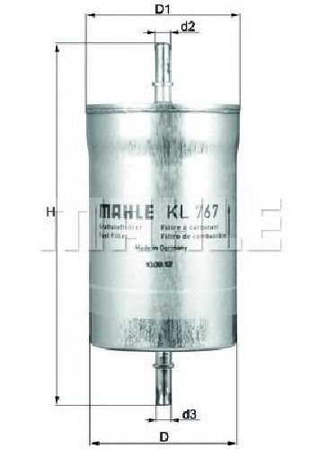 KL 767 KNECHT 70566774 - Fuel filter SEAT