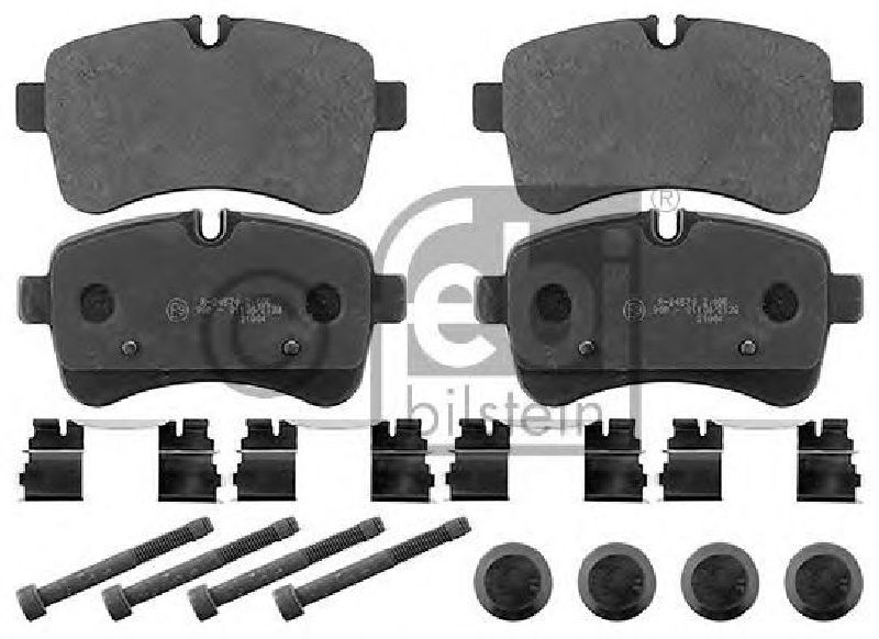 FEBI BILSTEIN 40586 - Brake Pad Set, disc brake Rear Axle IVECO