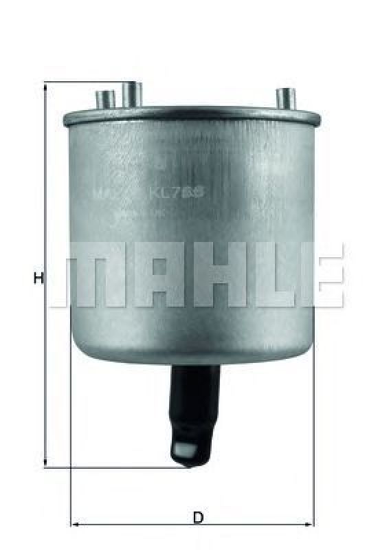 KL 788 KNECHT 72338928 - Fuel filter CITROËN, PEUGEOT, TOYOTA, MITSUBISHI