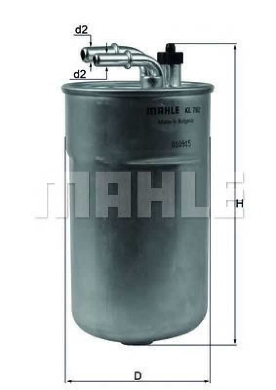 KL 792 KNECHT 70547800 - Fuel filter VAUXHALL, OPEL