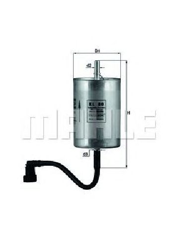 KL 80 KNECHT 79601915 - Fuel filter PORSCHE