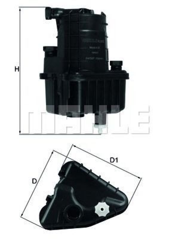 KL 832D KNECHT 70560437 - Fuel filter RENAULT