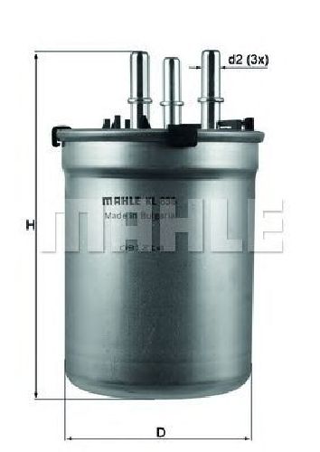 KL 838 KNECHT 72350343 - Fuel filter AUDI