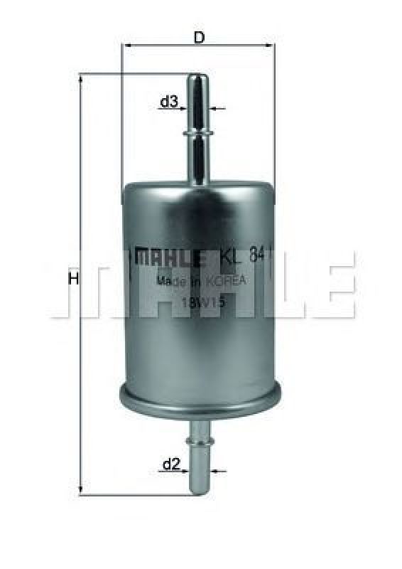 KL 84 KNECHT 76557847 - Fuel filter SAAB, LADA, VW, AUDI