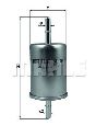 KL 84 KNECHT 76557847 - Fuel filter SAAB, LADA, VW, AUDI