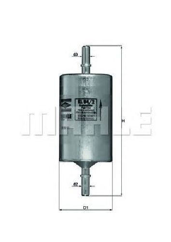 KL 84/2 KNECHT 76641526 - Fuel filter MERCEDES-BENZ
