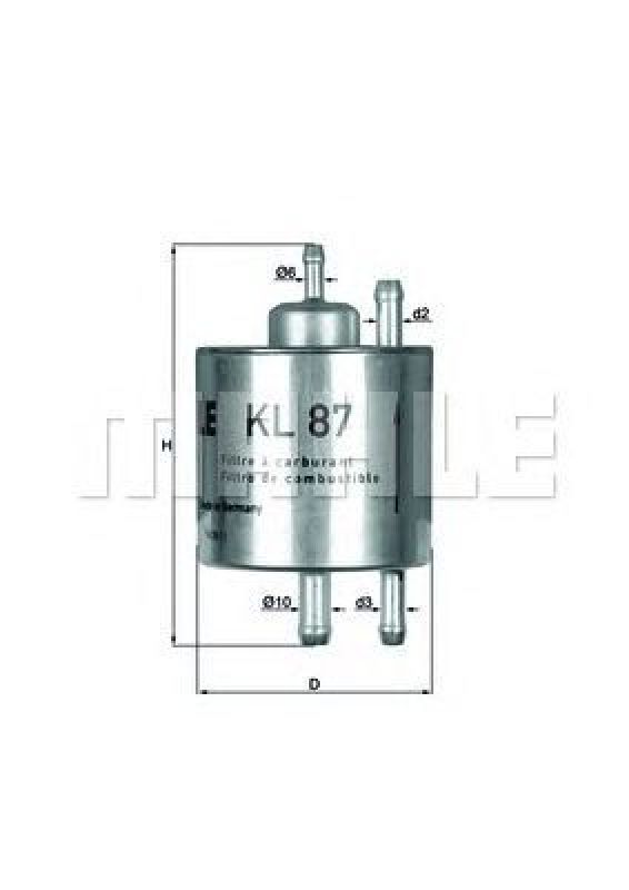 KL 87 KNECHT 79821927 - Fuel filter