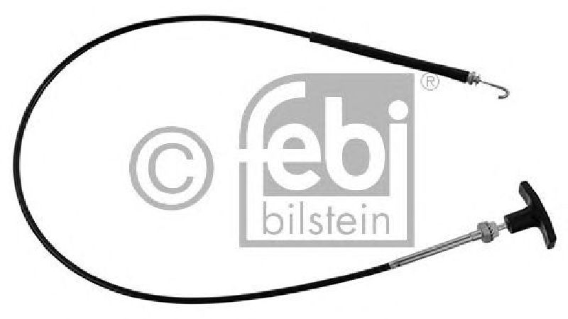 FEBI BILSTEIN 44494 - Cable, stowage box flap opener Left and right DAF