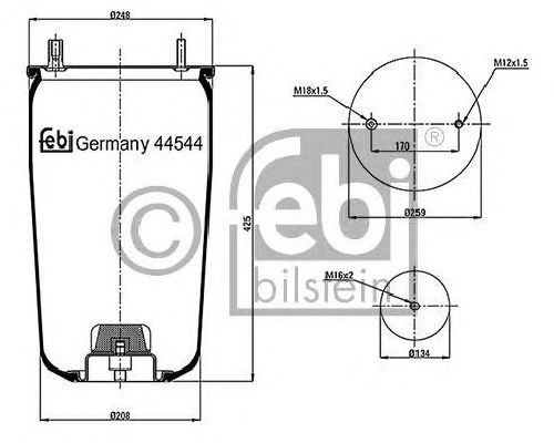 FEBI BILSTEIN 44544 - Boot, air suspension