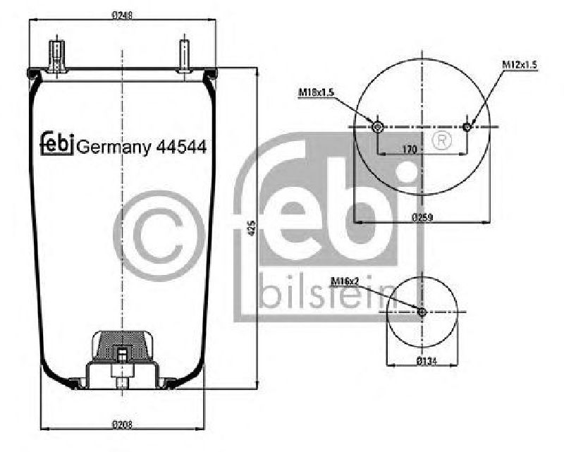 FEBI BILSTEIN 44544 - Boot, air suspension