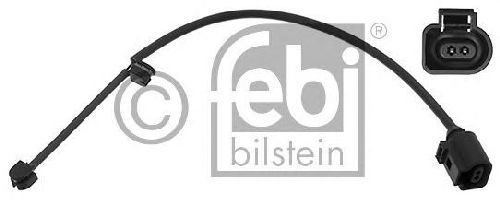 FEBI BILSTEIN 44554 - Warning Contact, brake pad wear Front Axle left and right PORSCHE
