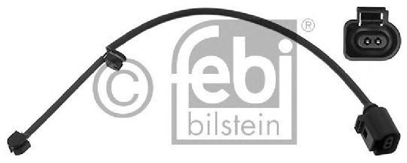 FEBI BILSTEIN 44554 - Warning Contact, brake pad wear Front Axle left and right PORSCHE