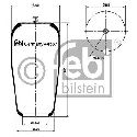 FEBI BILSTEIN 44587 - Boot, air suspension Front Axle left and right