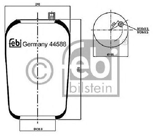 FEBI BILSTEIN 44588 - Boot, air suspension