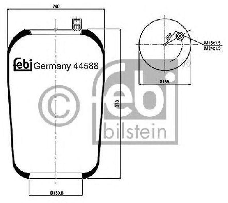 FEBI BILSTEIN 44588 - Boot, air suspension