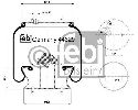 FEBI BILSTEIN 44629 - Boot, air suspension Front Axle SCANIA