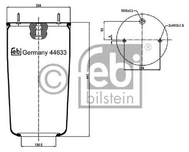 FEBI BILSTEIN 44633 - Boot, air suspension