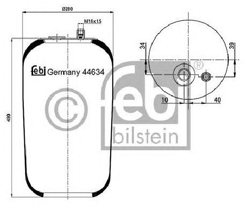 FEBI BILSTEIN 44634 - Boot, air suspension