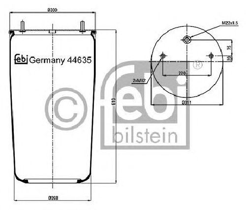 FEBI BILSTEIN 44635 - Boot, air suspension