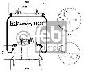 FEBI BILSTEIN 44639 - Boot, air suspension Front Axle SCANIA