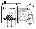 FEBI BILSTEIN 45487 - Boot, air suspension Rear Axle | Trailing Axle MERCEDES-BENZ