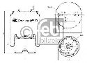 FEBI BILSTEIN 45660 - Boot, air suspension Rear Axle | Trailing Axle SCANIA