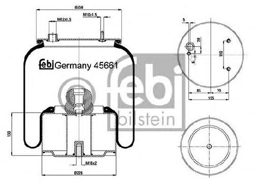 FEBI BILSTEIN 45661 - Boot, air suspension