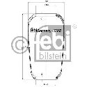 FEBI BILSTEIN 45665 - Boot, air suspension Front Axle left and right | Rear Axle left and right NEOPLAN, MAN