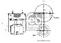 FEBI BILSTEIN 45672 - Boot, air suspension Rear Axle MAN