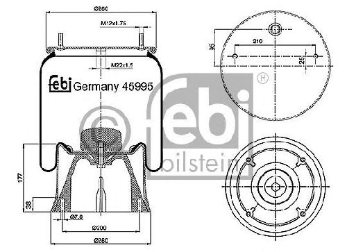 FEBI BILSTEIN 45995 - Boot, air suspension