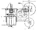 FEBI BILSTEIN 46271 - Boot, air suspension Rear Axle VOLVO