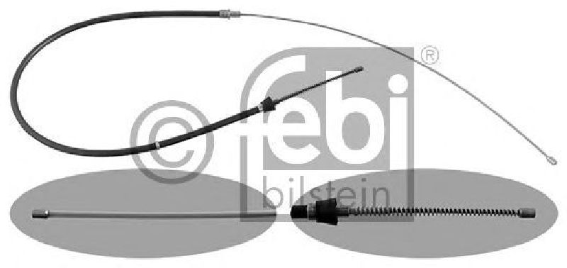 FEBI BILSTEIN 48301 - Cable, parking brake Left Rear | Right Rear VW, SEAT, SKODA