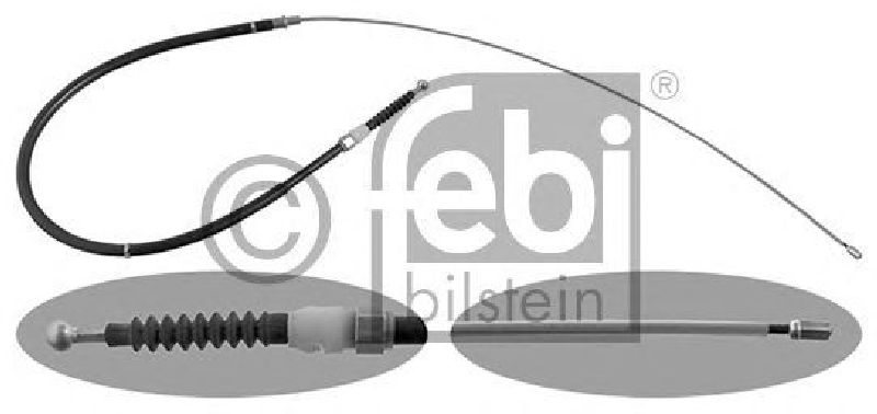 FEBI BILSTEIN 48306 - Cable, parking brake Rear | Left Rear | Right Rear SKODA