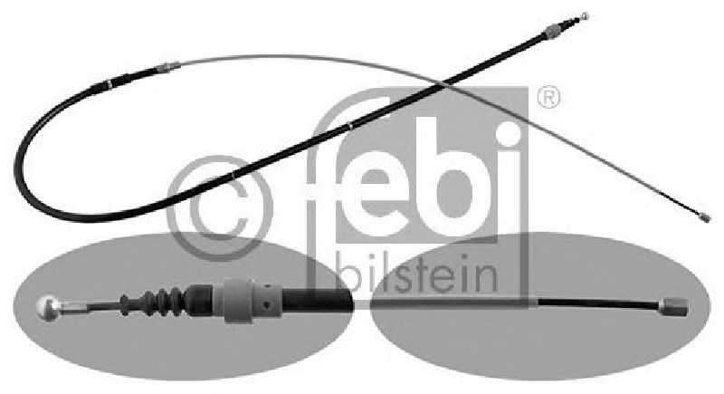 FEBI BILSTEIN 48308 - Cable, parking brake Left Rear | Right Rear SKODA