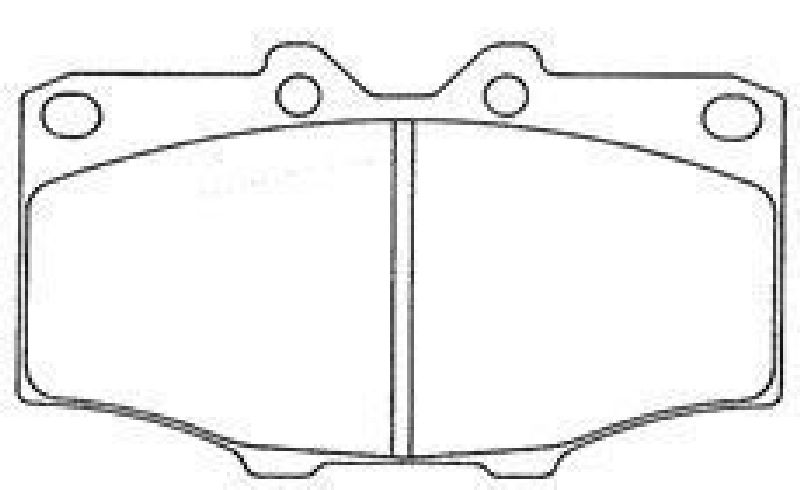 AISIN A1N017 - Brake Pad Set, disc brake TOYOTA
