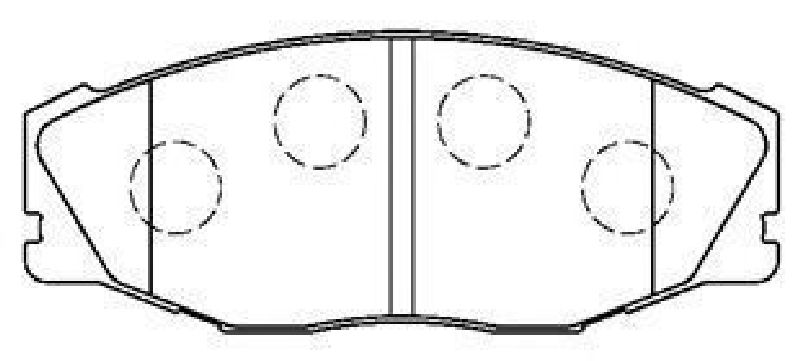 AISIN A1N019 - Brake Pad Set, disc brake