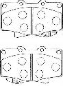 AISIN A1N023 - Brake Pad Set, disc brake Front Axle TOYOTA