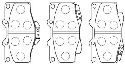 AISIN A1N029 - Brake Pad Set, disc brake Front Axle TOYOTA